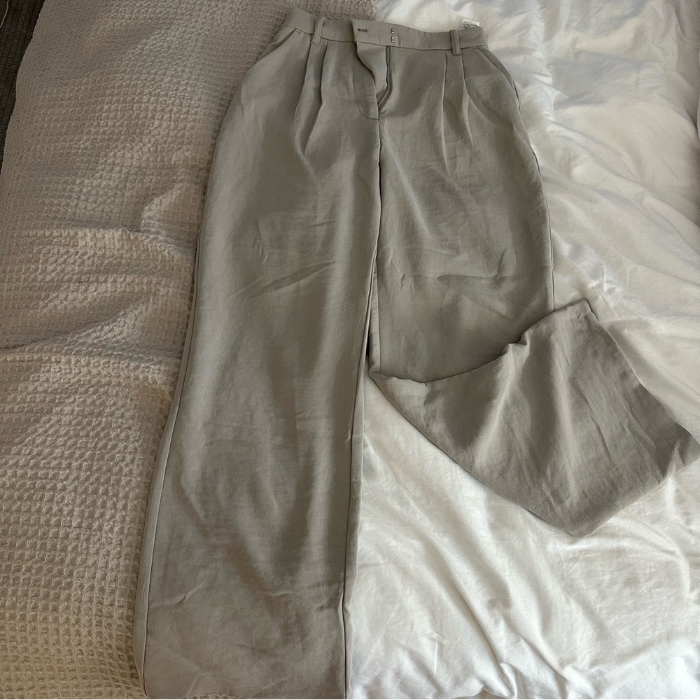 NEW Abercrombie & Fitch Tan High Waist Trousers 26/2